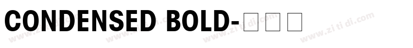 CONDENSED BOLD字体转换
